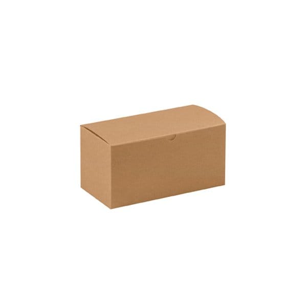 Bsc Preferred 9 x 4-1/2 x 4-1/2'' Kraft Gift Boxes, 100PK BUY00029173 - main